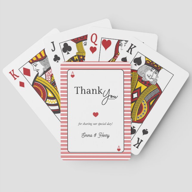 Jeu De Cartes Lucky in Love Wedding Favor (dos)