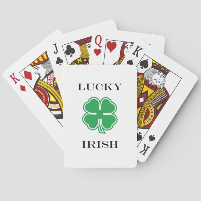 Jeu De Cartes Lucky Irish Bicycle Lecture Cartes (dos)