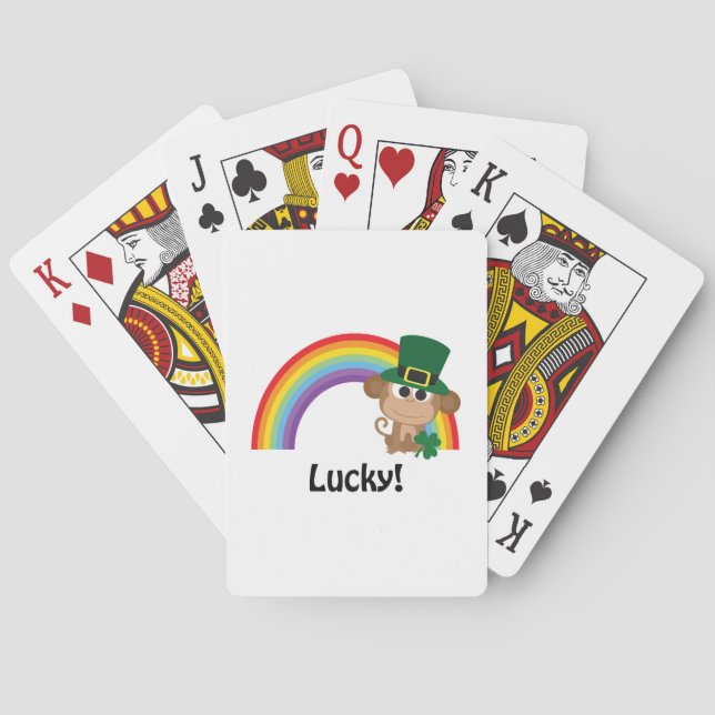 Jeu De Cartes Lucky Monkey Leprechaun (dos)