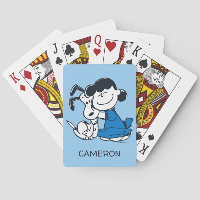 Jeu De Cartes Lucy Hugging Snoopy Playing Cards (dos)