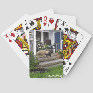 Jeu De Cartes Ludwig la carte de jeu de chiot de Leonberger