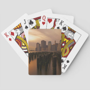 Jeu De Cartes Lueur de coucher du soleil pendant les cieux
