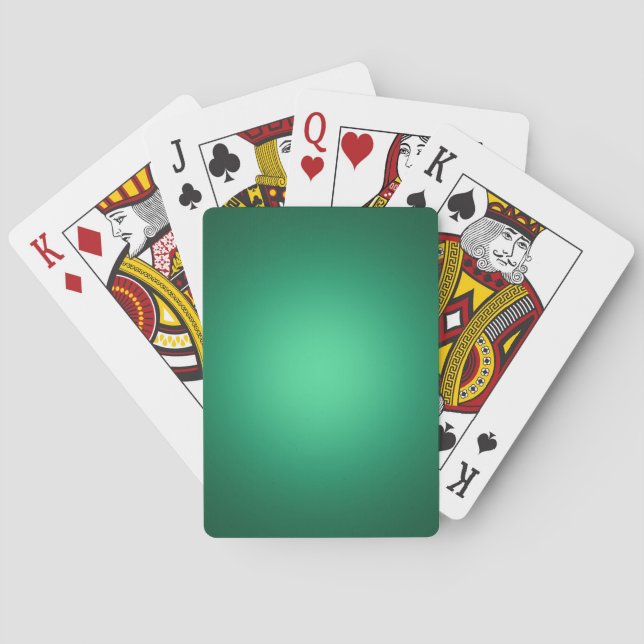 Jeu De Cartes Lumière blanche sur vert (dos)