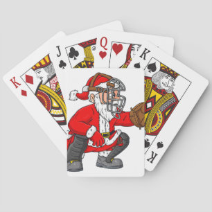 Jeu De Cartes Lumières de Noël Pigeon porter le Casquette de Noë