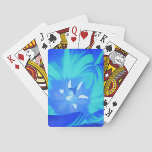 Jeu De Cartes Lumineuse Tulipe Bleu Jouer des cartes