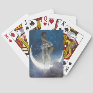 Jeu De Cartes Luna Goddess at Night Scattering Stars