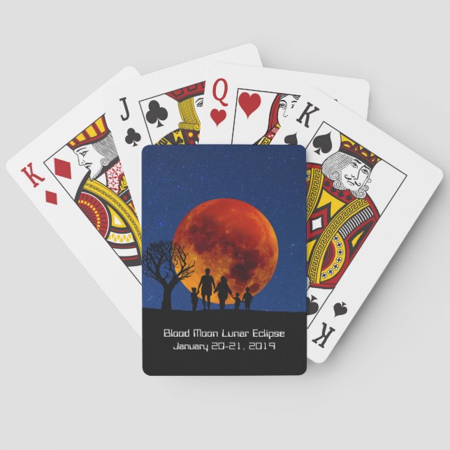 Jeu De Cartes Lune de sang Éclipse lunaire 2019 (dos)