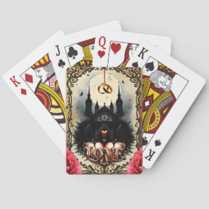 Jeu De Cartes Lune gothique – Amour éternel sous le ciel de minu