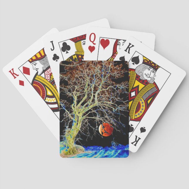 Jeu De Cartes Lune rouge montante (dos)