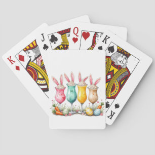 Jeu De Cartes Lunettes de latte de Pâques avec des oreilles de l