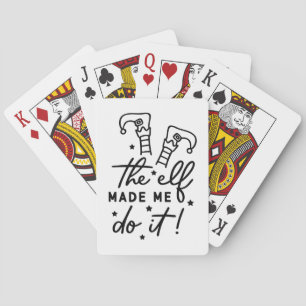 Jeu De Cartes Lutin de Noël drôle m'a fait le faire Drôle Rétro