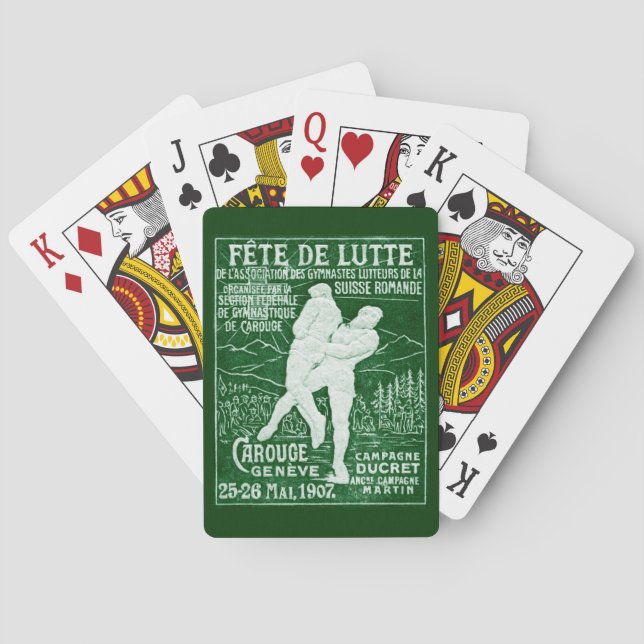 Jeu De Cartes Lutte suisse 1907 (dos)