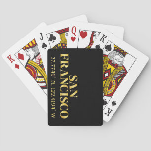Jeu De Cartes Lux Gold San Francisco Latitude & Longitude