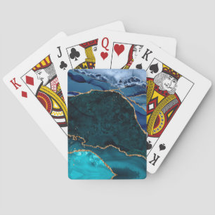 Jeu De Cartes Lux Peacock Agate & Gold