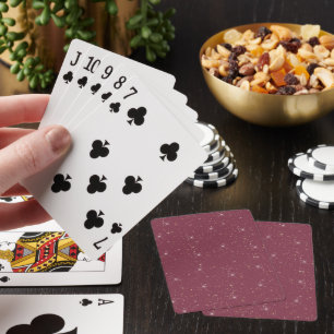 Jeu De Cartes Luxe bordeaux brillant parties scintillant d'or co