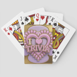 Jeu De Cartes Luxe I Love Trivia Card Deck