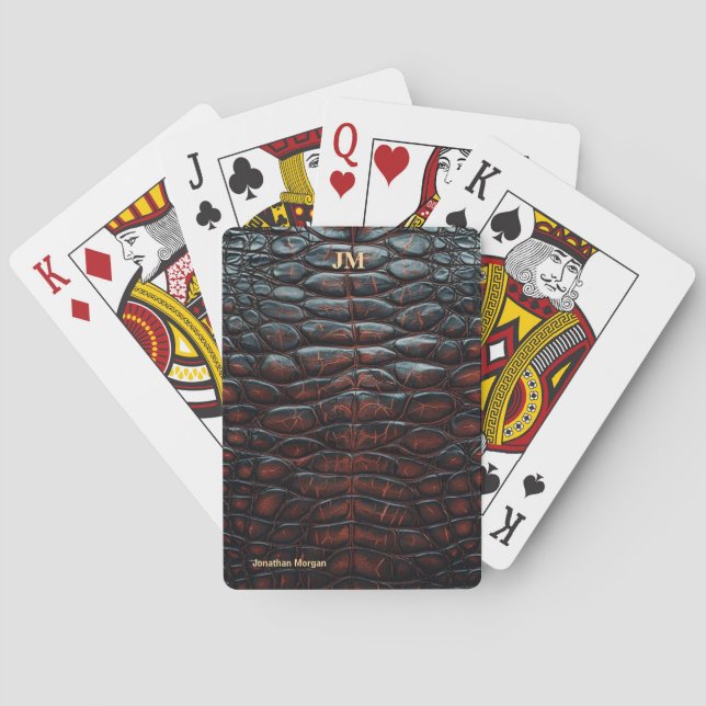 Jeu De Cartes Luxury Executive Monogram Premium Leather  (dos)