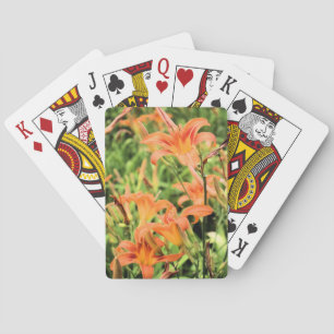 Jeu De Cartes Lys De Tigre Orange Jouer Des Cartes