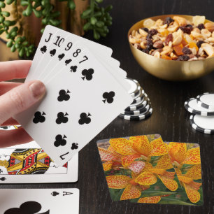 Jeu De Cartes Lys jaunes et rouges