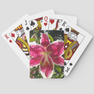 Jeu De Cartes Lys roses fleurs tropicales roses rose