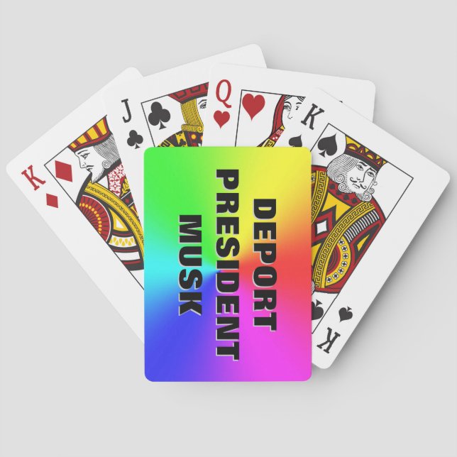 JEU DE CARTES M. MUSK, PRÉSIDENT DU DÉPORT (dos)