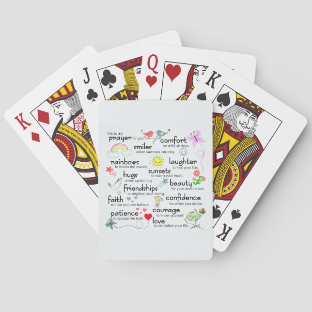 Jeu De Cartes Ma Prière Pour Vous Jouer Des Cartes (dos)