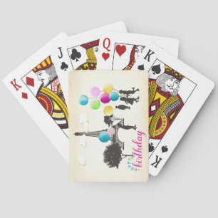 Jeu De Cartes Macarons français colorés Enfants Jouant Anniversa