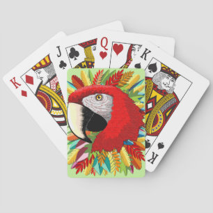 Jeu De Cartes Macaw Perroquet Paper Craft