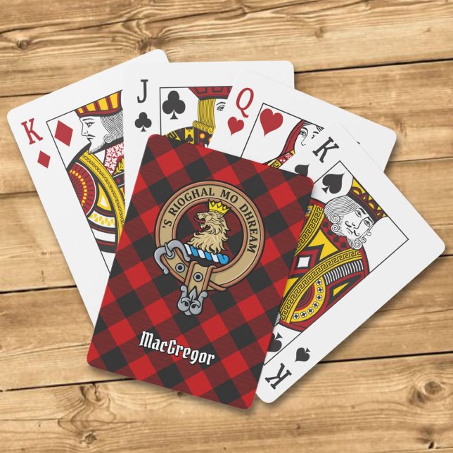 Jeu De Cartes MacGregor Crest sur Rob Roy Tartan Playing Cards (Créateur téléchargé)