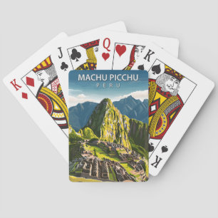 Jeu De Cartes Machu Picchu Pérou Vintage voyage
