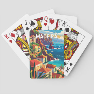 Jeu De Cartes Madeira Portugal Travel Art Vintage