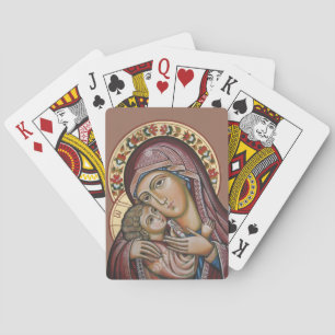 Jeu De Cartes Madone et Enfant
