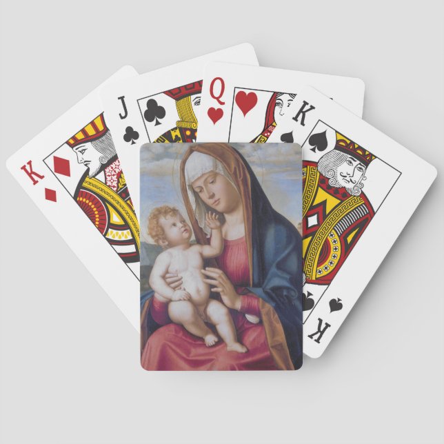 Jeu De Cartes Madone et Enfant (dos)