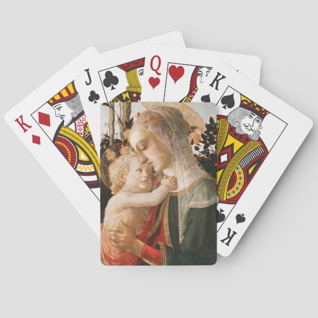 Jeu De Cartes Madone et Enfant (dos)