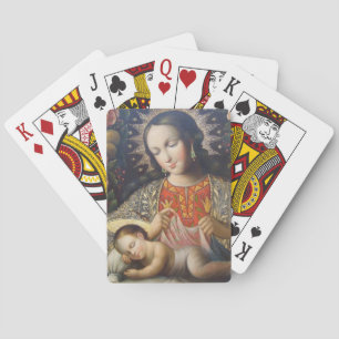 Jeu De Cartes Madone et Enfant