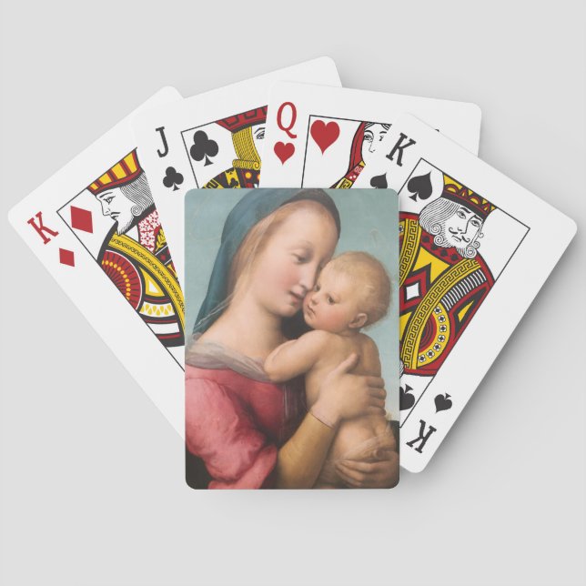 Jeu De Cartes Madone et Enfant (dos)