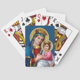 Jeu De Cartes Madone et Enfant