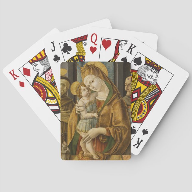 Jeu De Cartes madonna et enfant (dos)