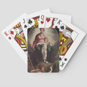 Jeu De Cartes Madonna et Enfant avec St. John et St. Jérôme, 15 