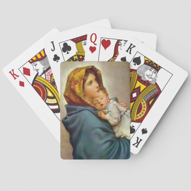Jeu De Cartes Madonna et l'enfant (dos)