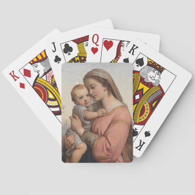 Jeu De Cartes Madonna et l'enfant (dos)