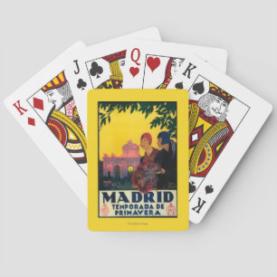 Jeu De Cartes Madrid en affiche promotionnelle de voyage de