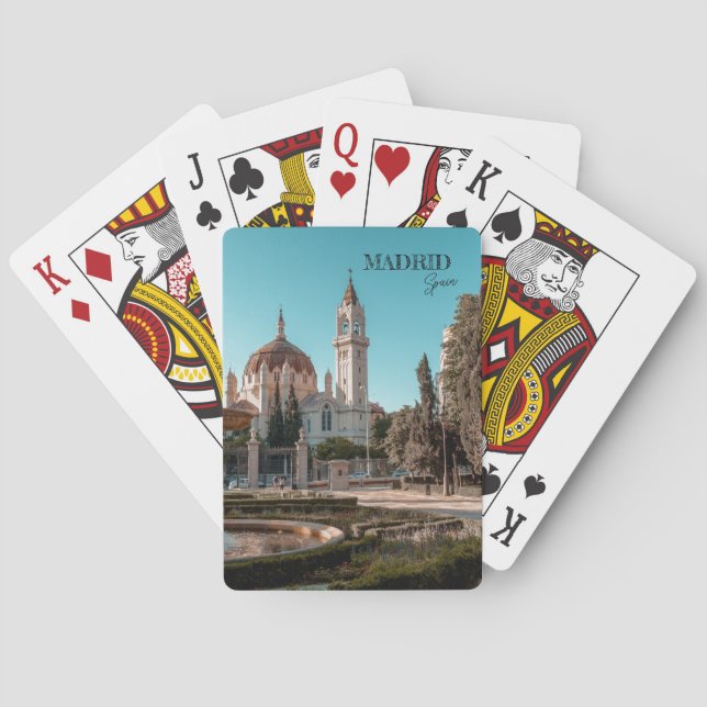 Jeu De Cartes Madrid Espagne Tourisme souvenir (dos)