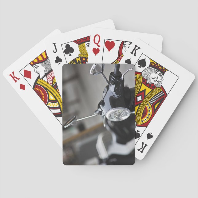 Jeu De Cartes Madrid, scooter Vespa noir (dos)