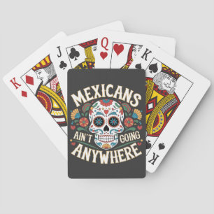 Jeu De Cartes MAGA Mexicains ne vont nulle part dans le crâne de