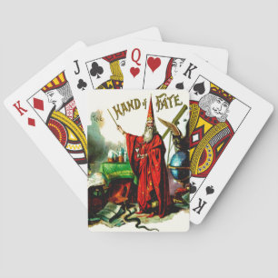 Jeu De Cartes Magasin vintage Merlin Fate Litho Étiquette Art
