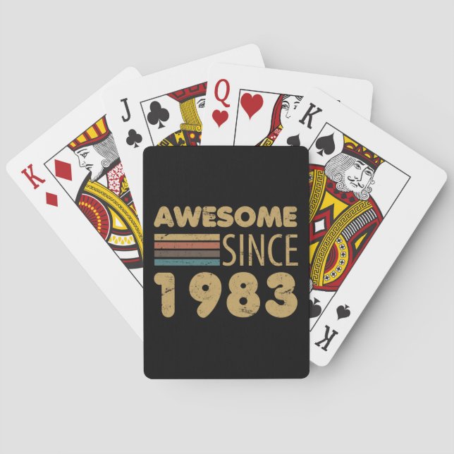 Jeu De Cartes Magnifique depuis 1983 40e anniversaire (dos)