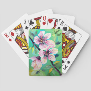 Jeu De Cartes Magnifique fleurs d'arbre cerisier Sakura japonais