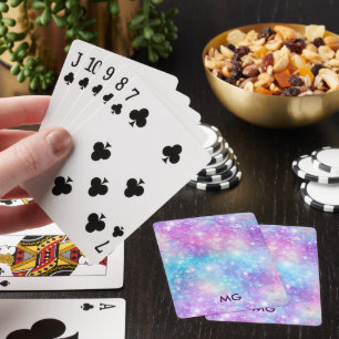 Jeu De Cartes Magnifique Fond Pailleté Coloré