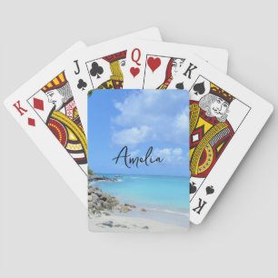 Jeu De Cartes Magnifique plage tropicale turquoise